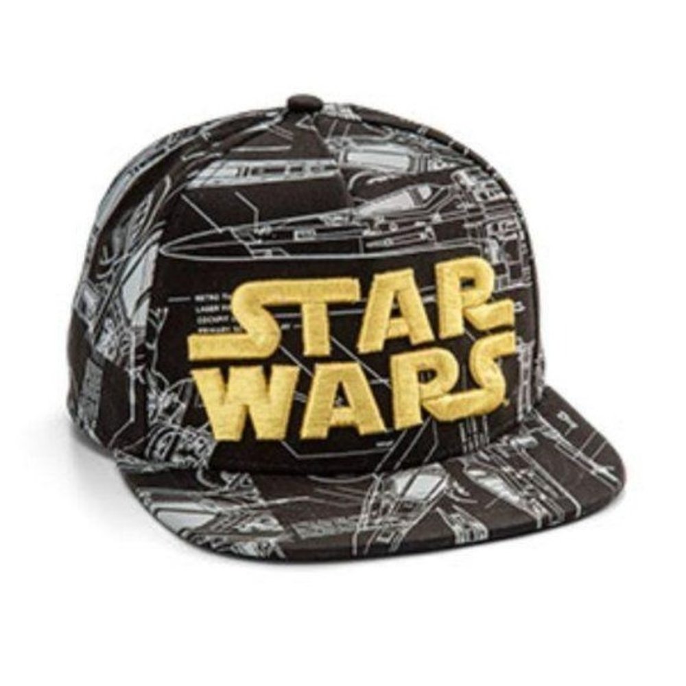 Star Wars X-Wing Blueprint Hat NWT Unisex One Size